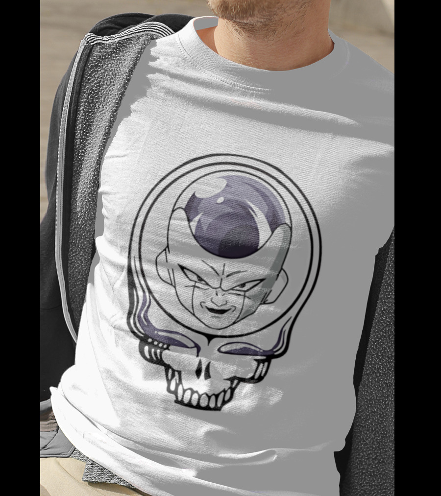 Frieza And Grateful Dead Skull Crossover Fusion T-Shirt