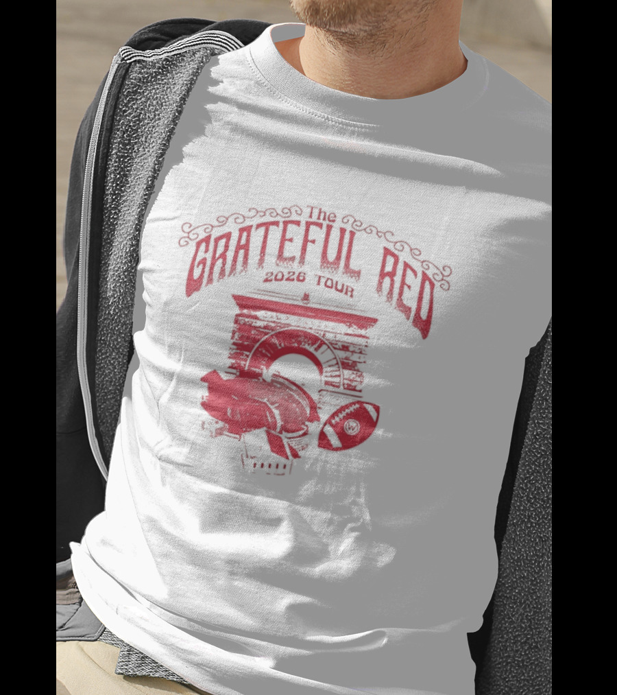 Grateful Dead The Grateful Red 2026 Tour Camp Randall Wisconsin Badgers Football College T-Shirt