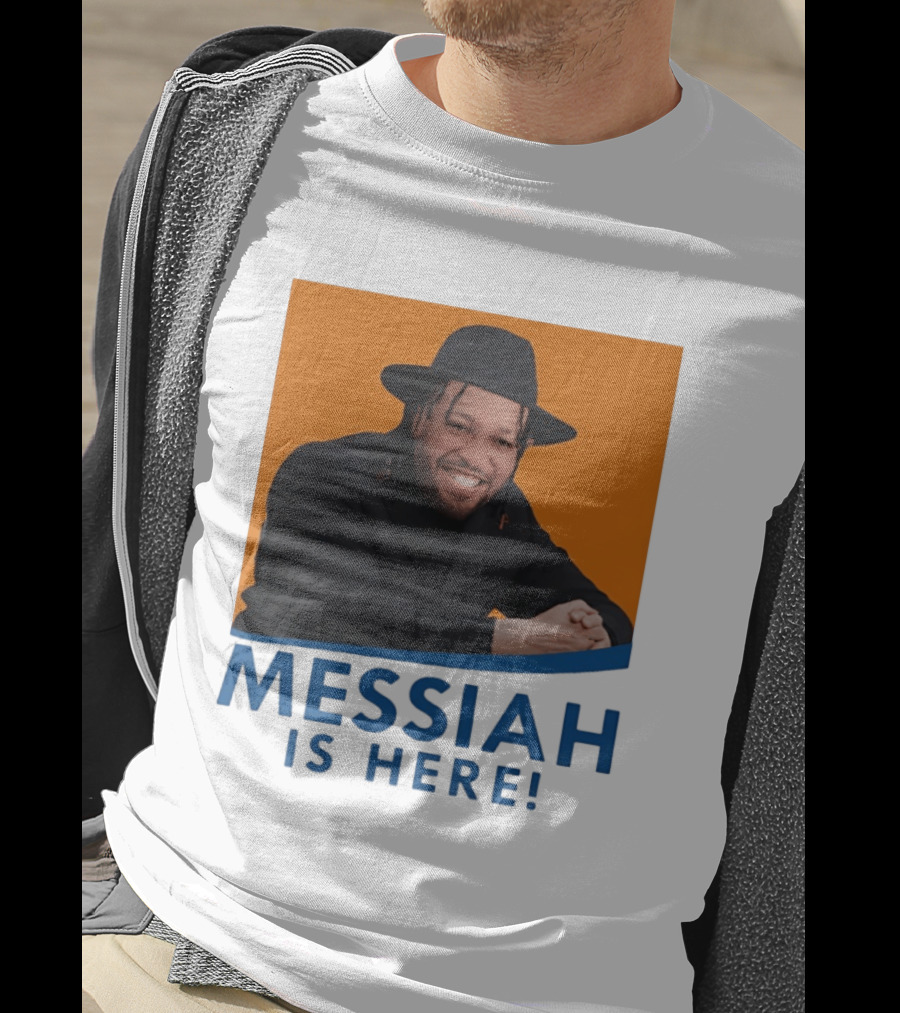 Jalen Brunson Nissim Black New York Knicks Messiah Is Here T-Shirt