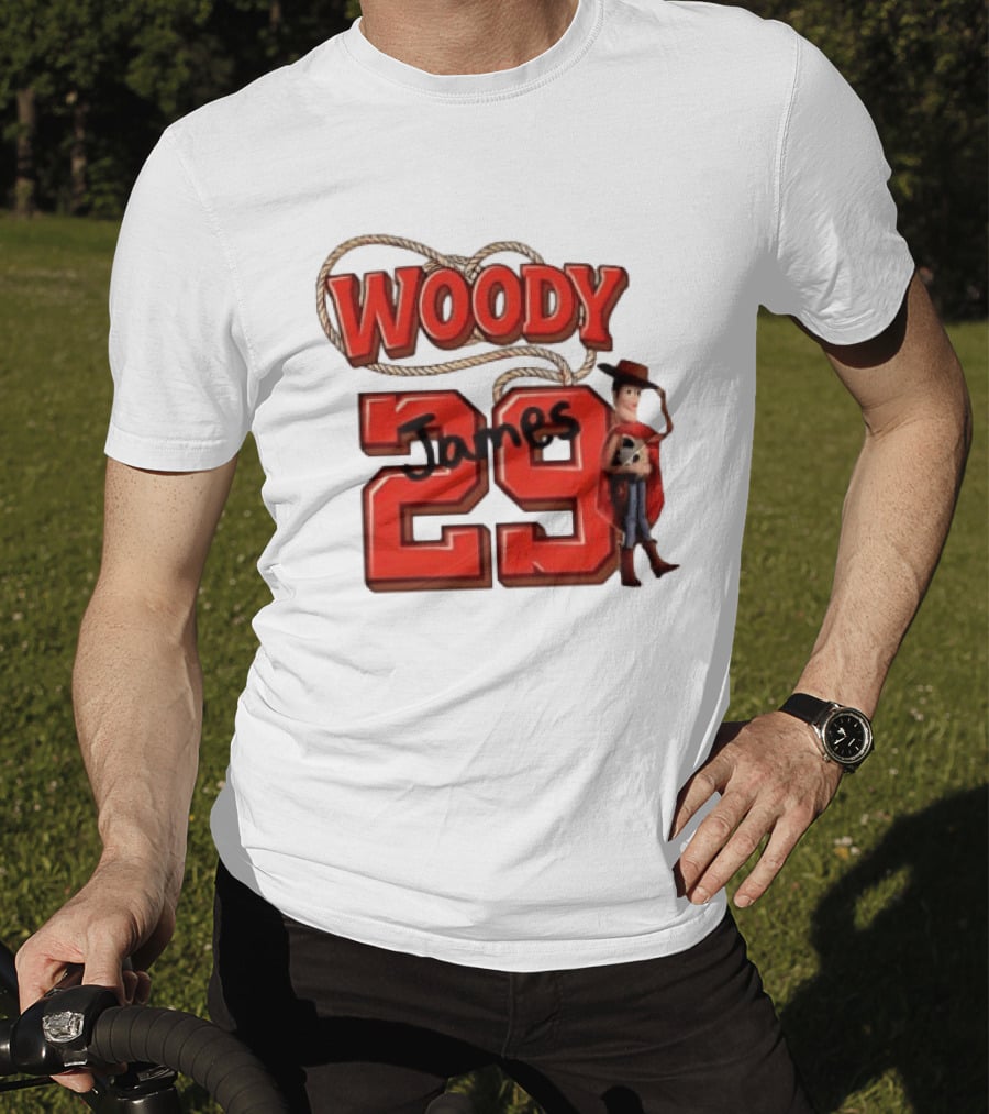 Woody James 29 Toy Story Character Soccer Ball T-Shirt