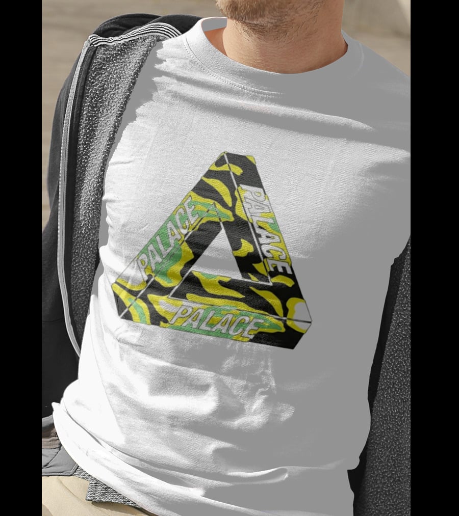 Palace Skateboards Tri Ferg Black Yellow Green Camo T-Shirt