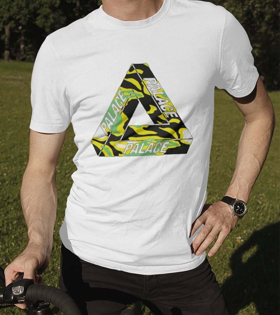 Palace Skateboards Tri Ferg Black Yellow Green Camo T-Shirt