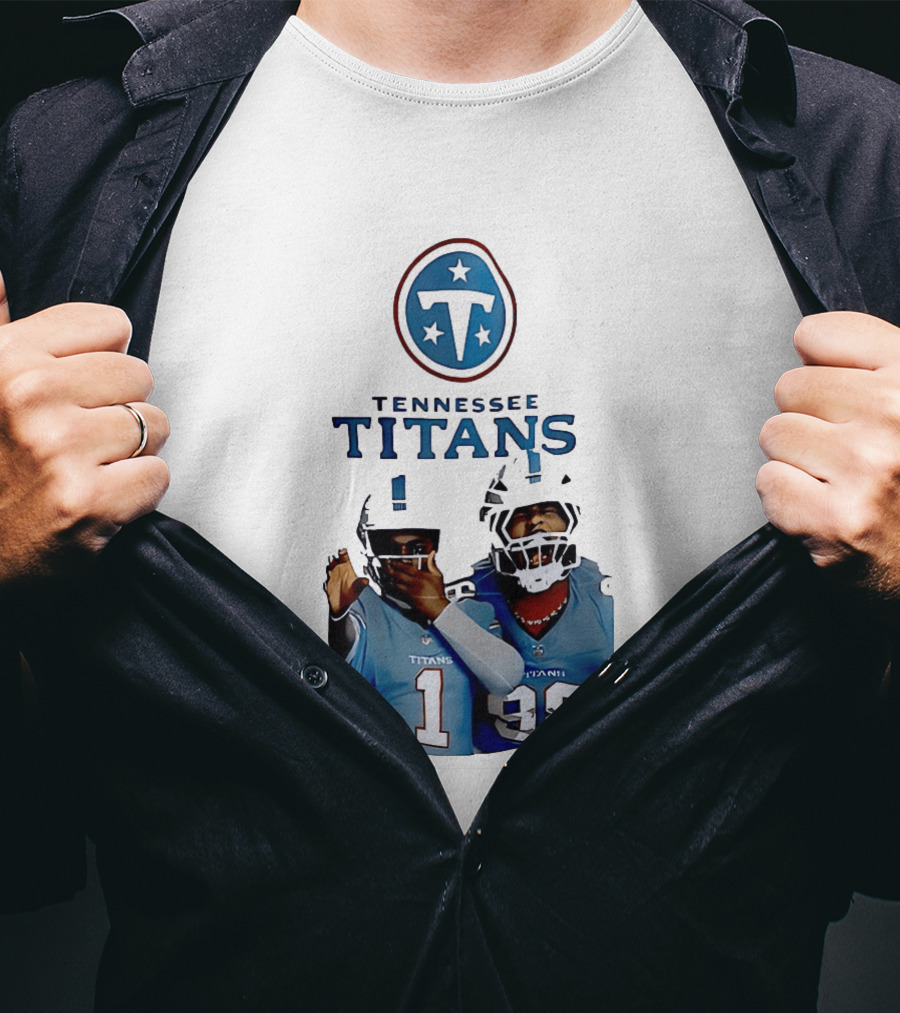 Tennessee Titans Step Brothers Kyler Murray Jeffery Simmons T-Shirt