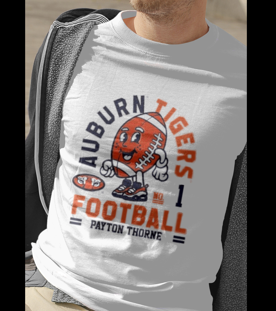 Auburn Tigers Football Payton Thorne Number 1 T-Shirt