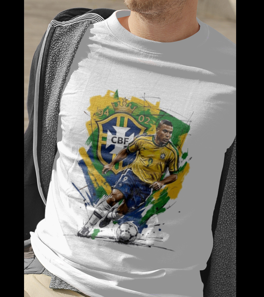 Ronaldo Nazario Brazil 1994 2002 CBF World Cup Legends T-Shirt