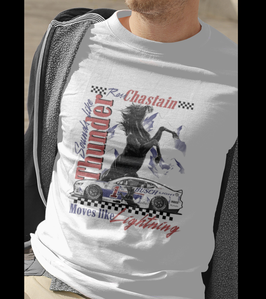 Ross Chastain Thunder Lightning Trackhouse Racing NASCAR T-Shirt