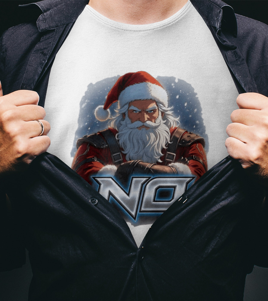 Santa Claus No Christmas Holiday Seasonal T-Shirt