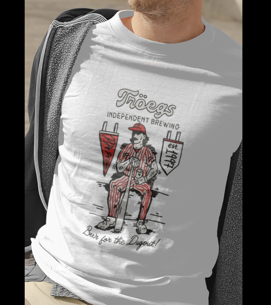 Troegs Independent Brewing Philadelphia Phillies Dugout Beer T-Shirt