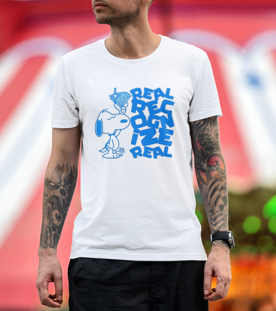Snoopy Peanuts Real Recognize Real Diamond T-Shirt