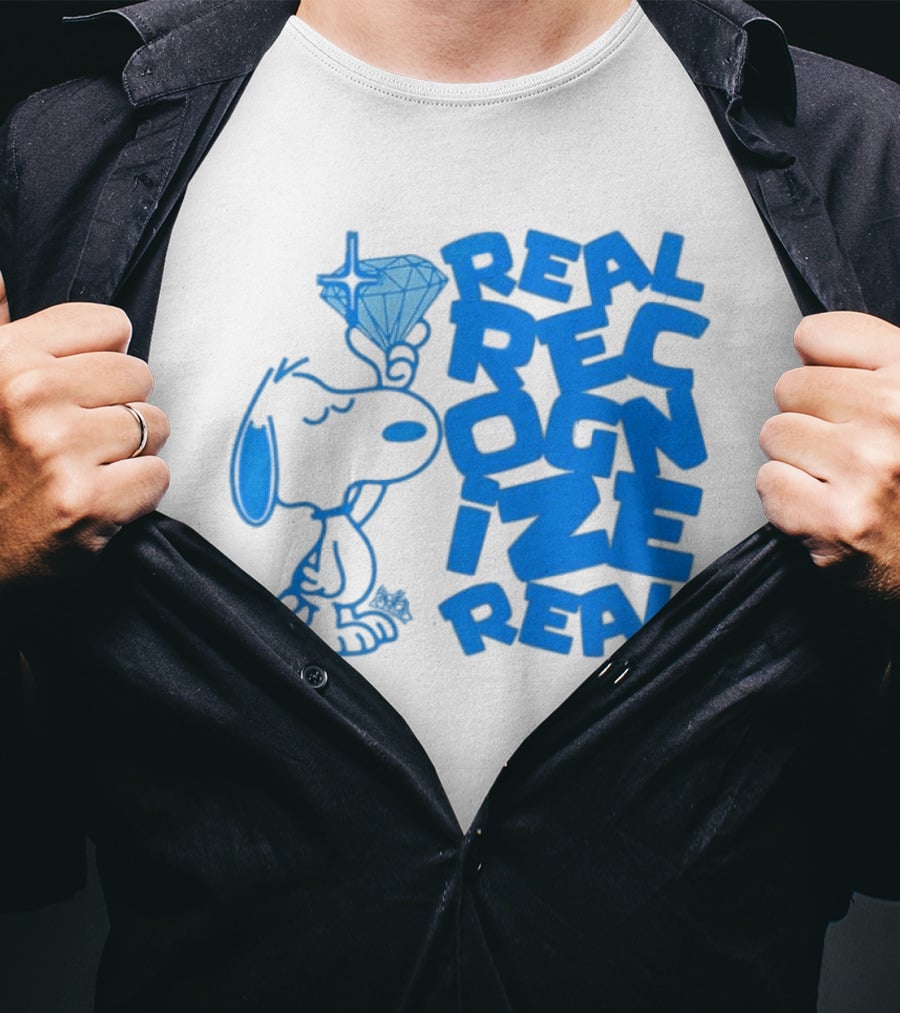 Snoopy Peanuts Real Recognize Real Diamond T-Shirt