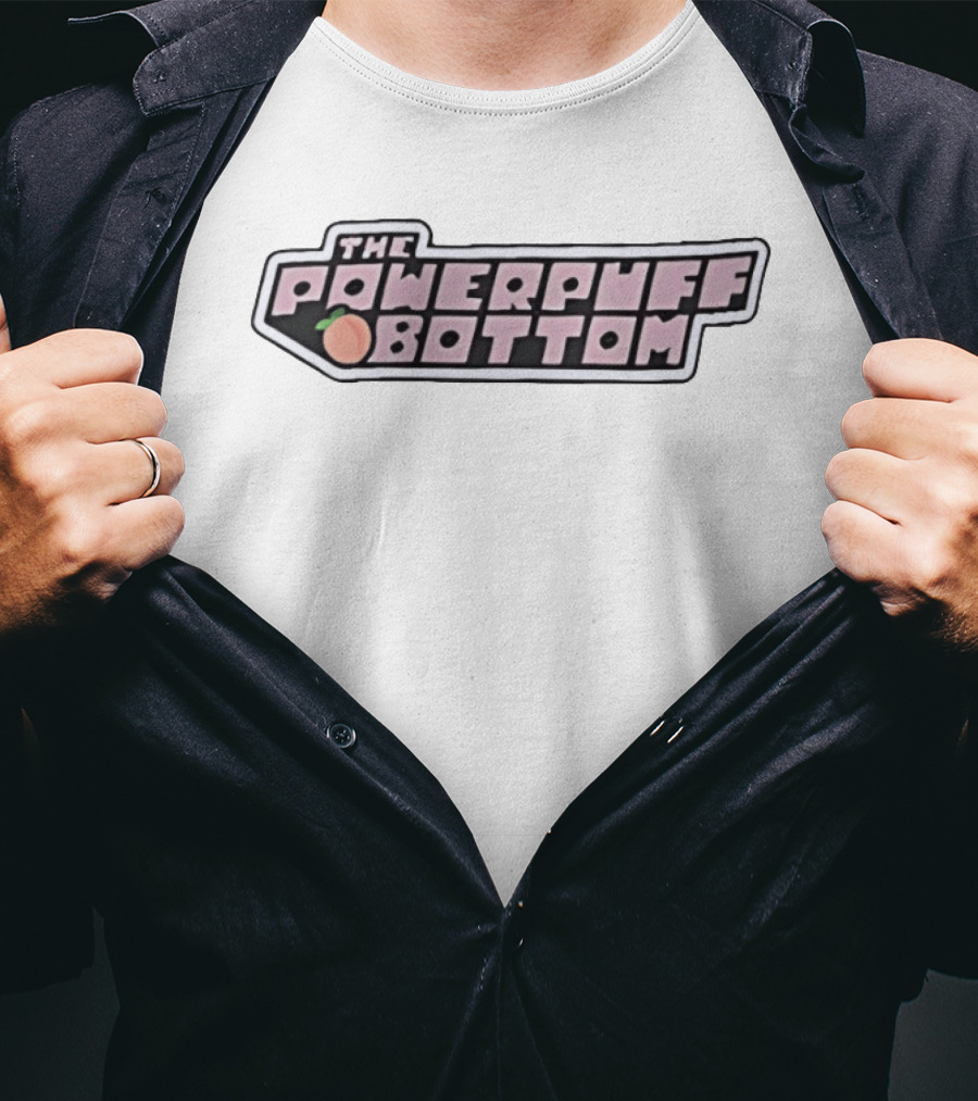 The Power Puff Bottom Peach Parody Gender T-Shirt