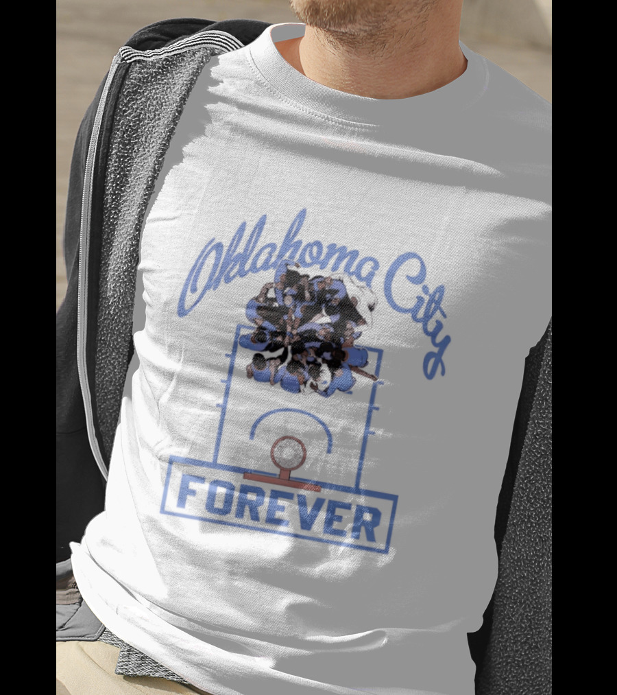 Oklahoma City Thunder Basketball Team Forever Player Huddle T-Shirt