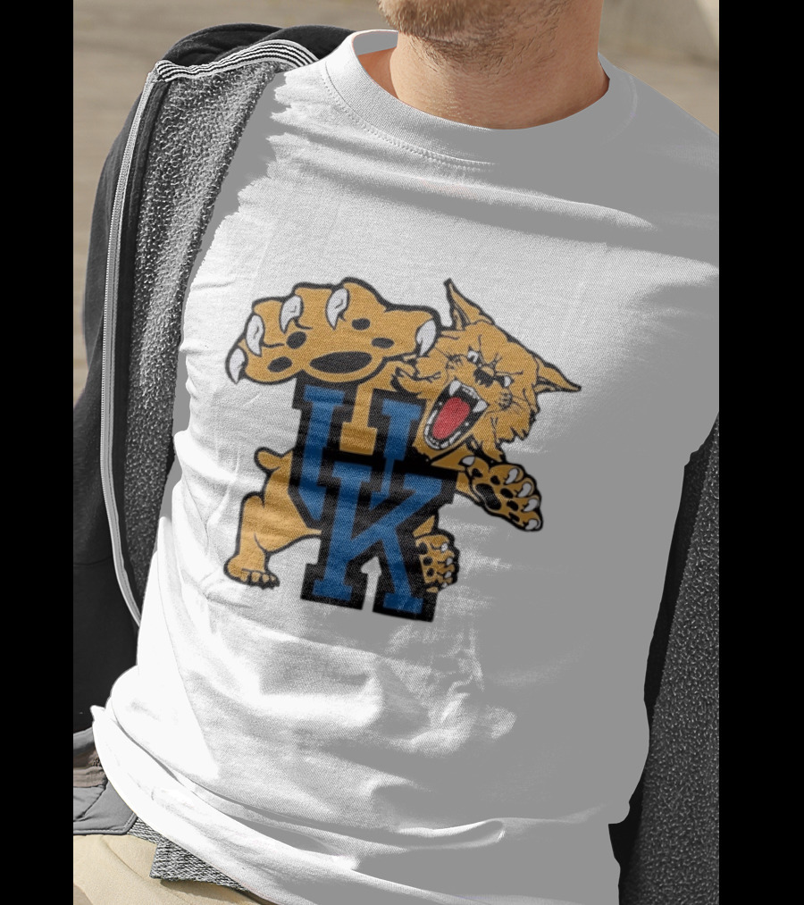 University Of Kentucky Wildcats UK Claw Mascot Sports Team T-Shirt