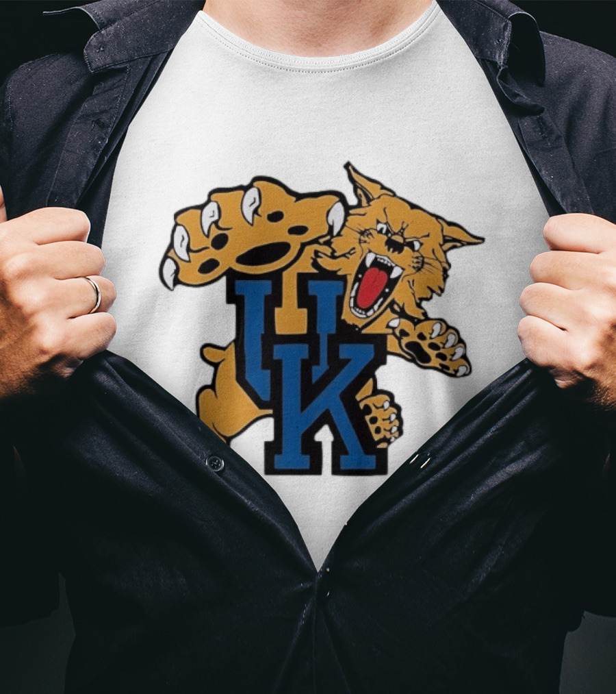 University Of Kentucky Wildcats UK Claw Mascot Sports Team T-Shirt