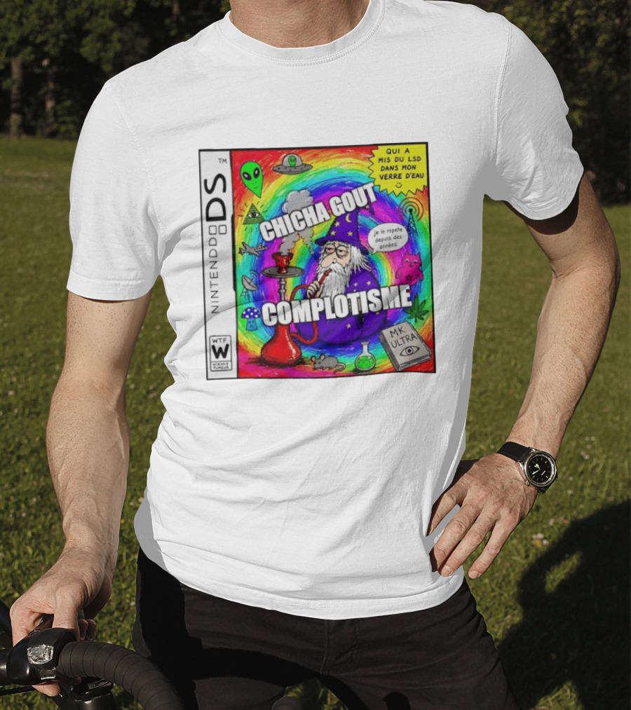 Nintendo DS Chicha Gout Complotisme Wizard Alien MK Ultra T-Shirt