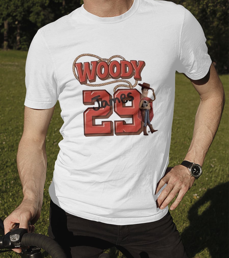 Woody James 29 Toy Story Sheriff Cowboy T-Shirt