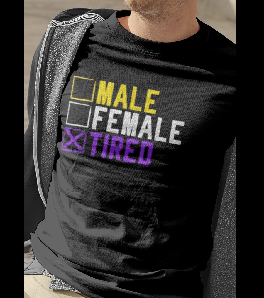 Asexual Transgender Non Binary Tired Gender Identity LGBT Pride T-Shirt