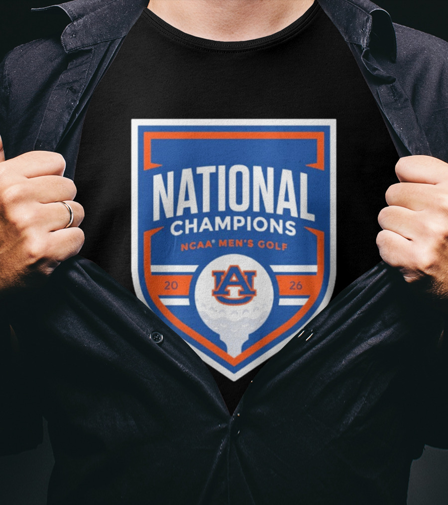 Auburn Tigers National Champions 2026 NCAA Men's Golf T-Shirt