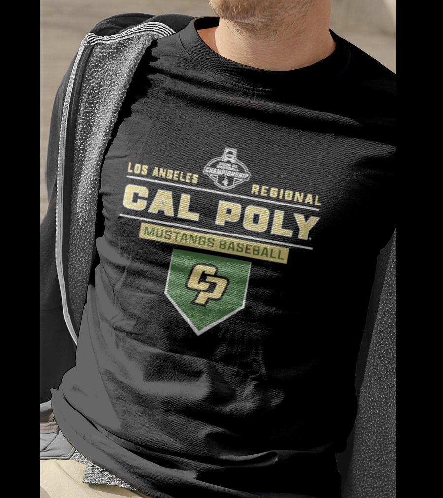 Cal Poly Mustangs Baseball 2026 Los Angeles Regional CP T-Shirt