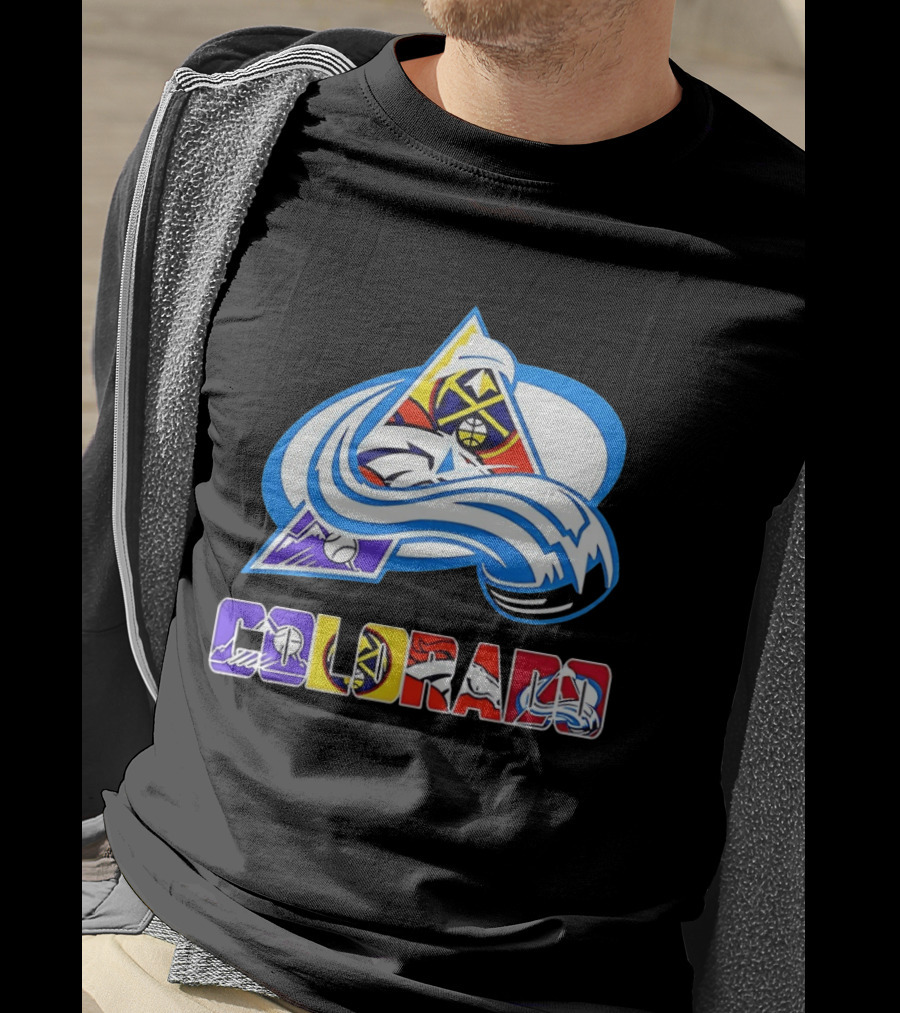 Colorado Avalanche Nuggets Broncos Rockies Sports Teams T-Shirt