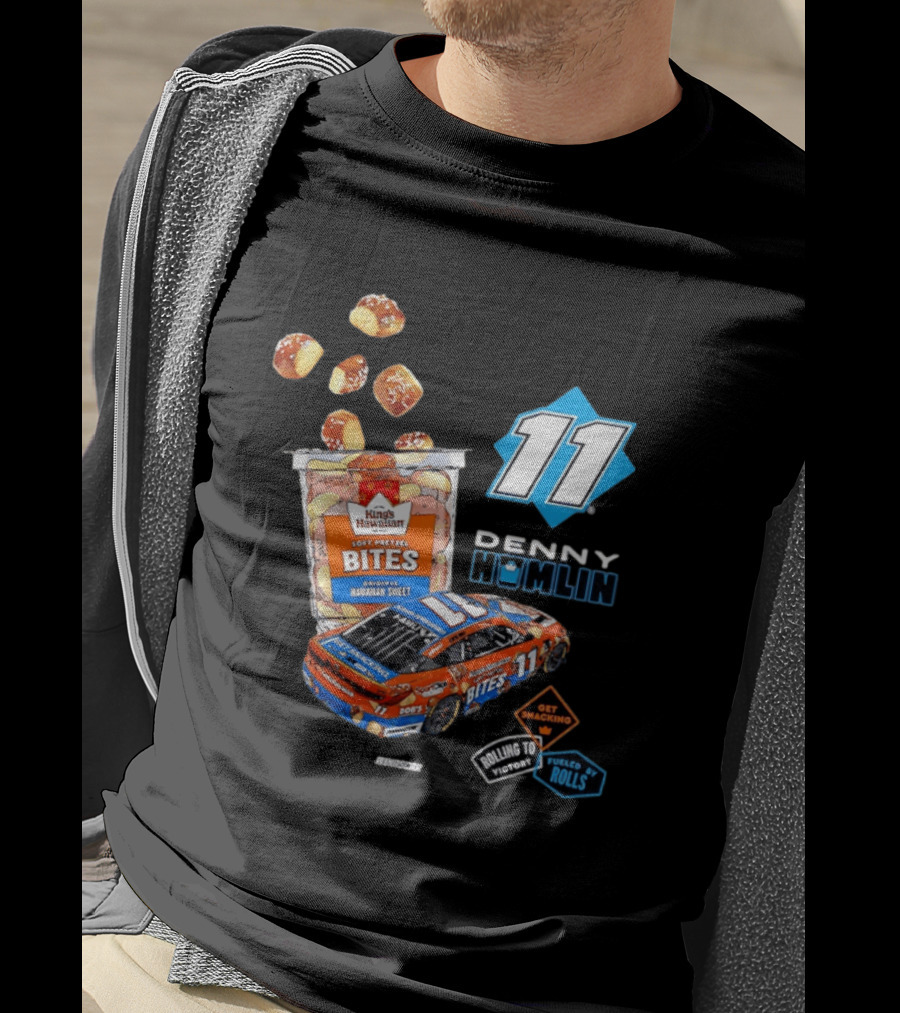Denny Hamlin 11 Kings Hawaiian Soft Pretzel Bites Joe Gibbs Racing NASCAR T-Shirt
