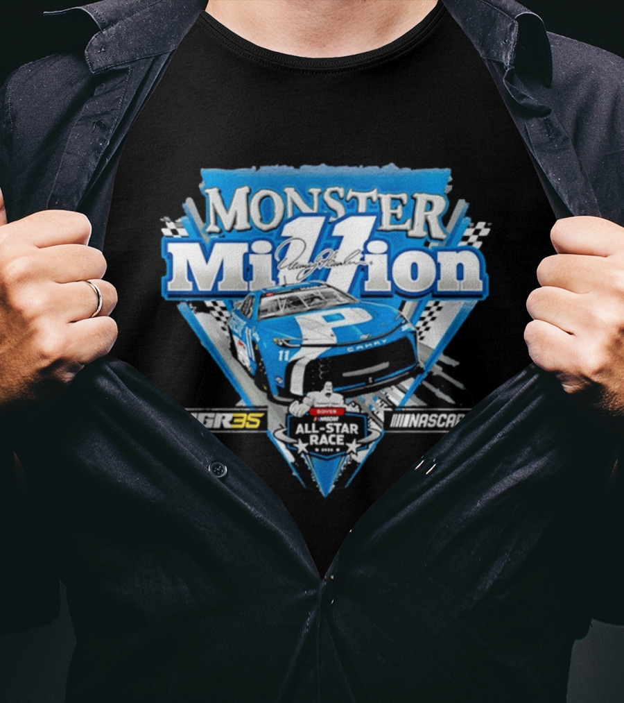 Monster Million Denny Hamlin 11 JGR35 Dover NASCAR All Star Race Toyota Camry T-Shirt