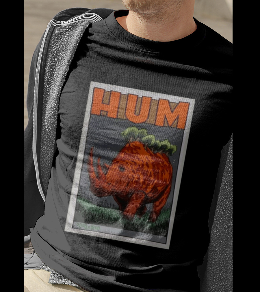 Hum Band 2025 2026 Tour With Rhino And Trees T-Shirt