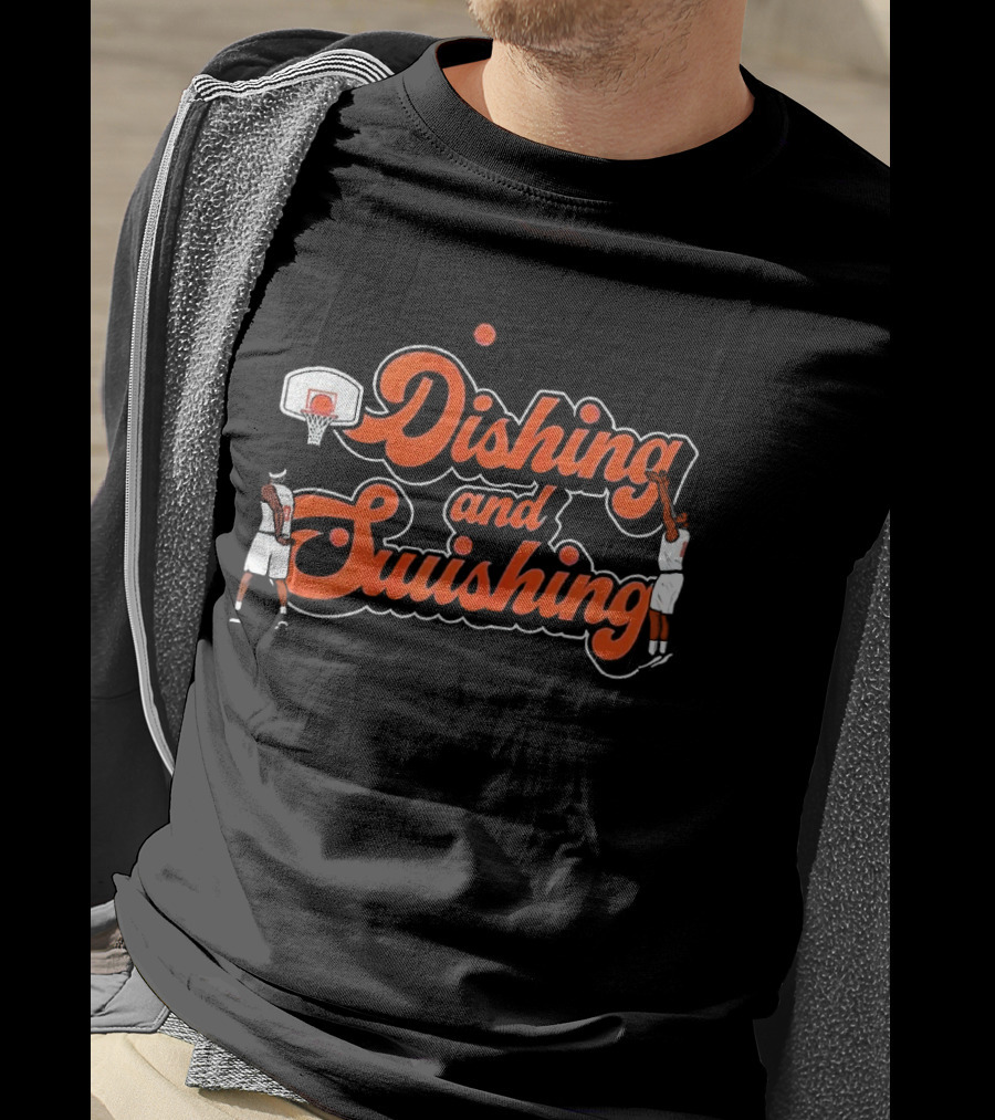Jalen Brunson New York Knicks Dishing And Swishing Basketball Player NBA T-Shirt