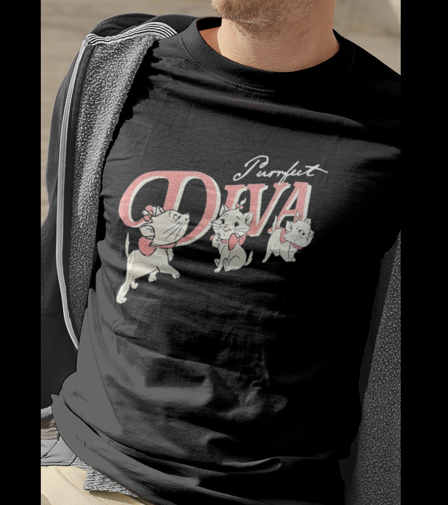 Marie The Aristocats Purrfect Diva Disney Cat T-Shirt