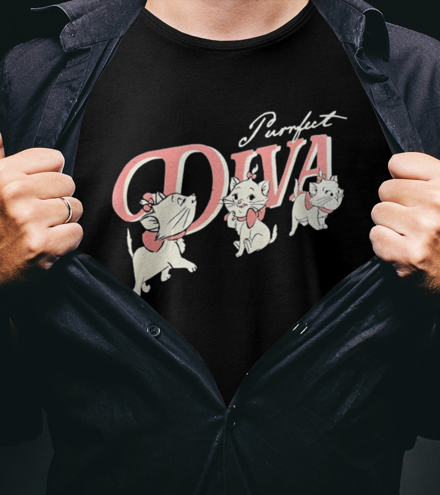Marie The Aristocats Purrfect Diva Disney Cat T-Shirt