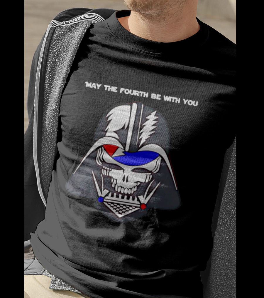 May The Fourth Be With You Darth Vader Grateful Dead Mashup T-Shirt