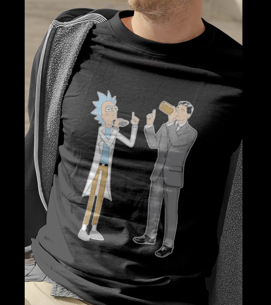 Rick Sanchez And Sterling Archer Drinking T-Shirt
