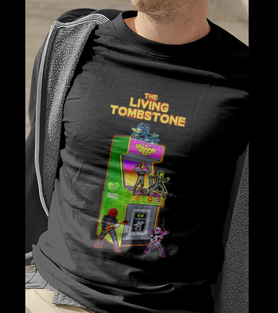 The Living Tombstone Grimmie Fest Christina Grimmie Foundation Arcade Cabinet T-Shirt