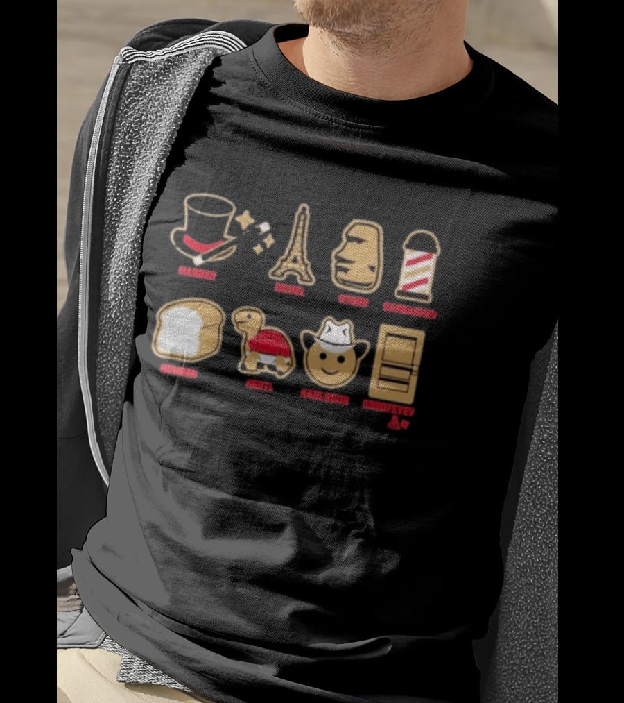 Vegas Hockey Emoji Inspired Stars Marner Eichel Stone Barberchev Gorden Hertl Karlsson Dorofeyev T-Shirt