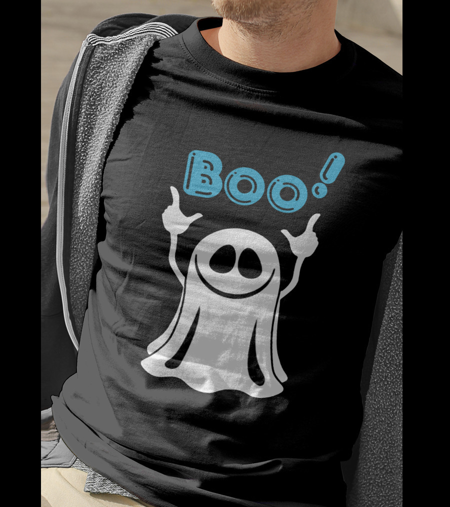 Boo Ghost Spooky Halloween Fun T-Shirt