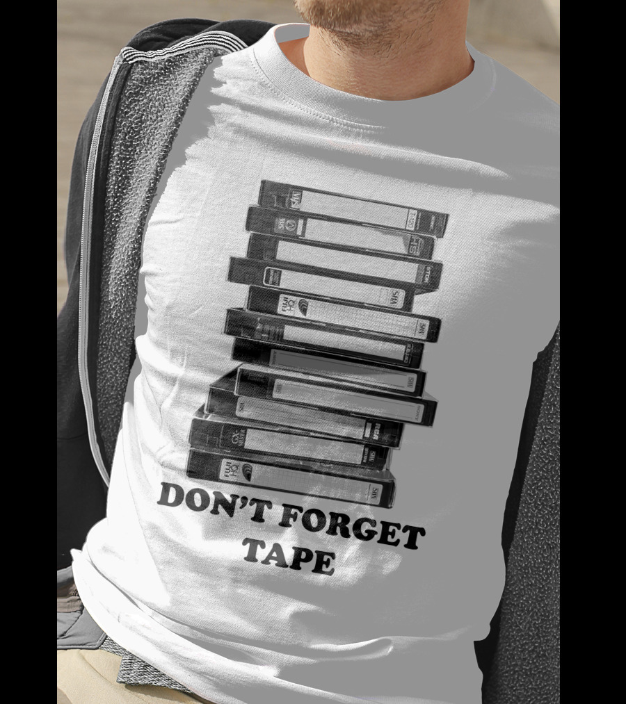DON'T FORGET TAPE VHS Stack T-Shirt