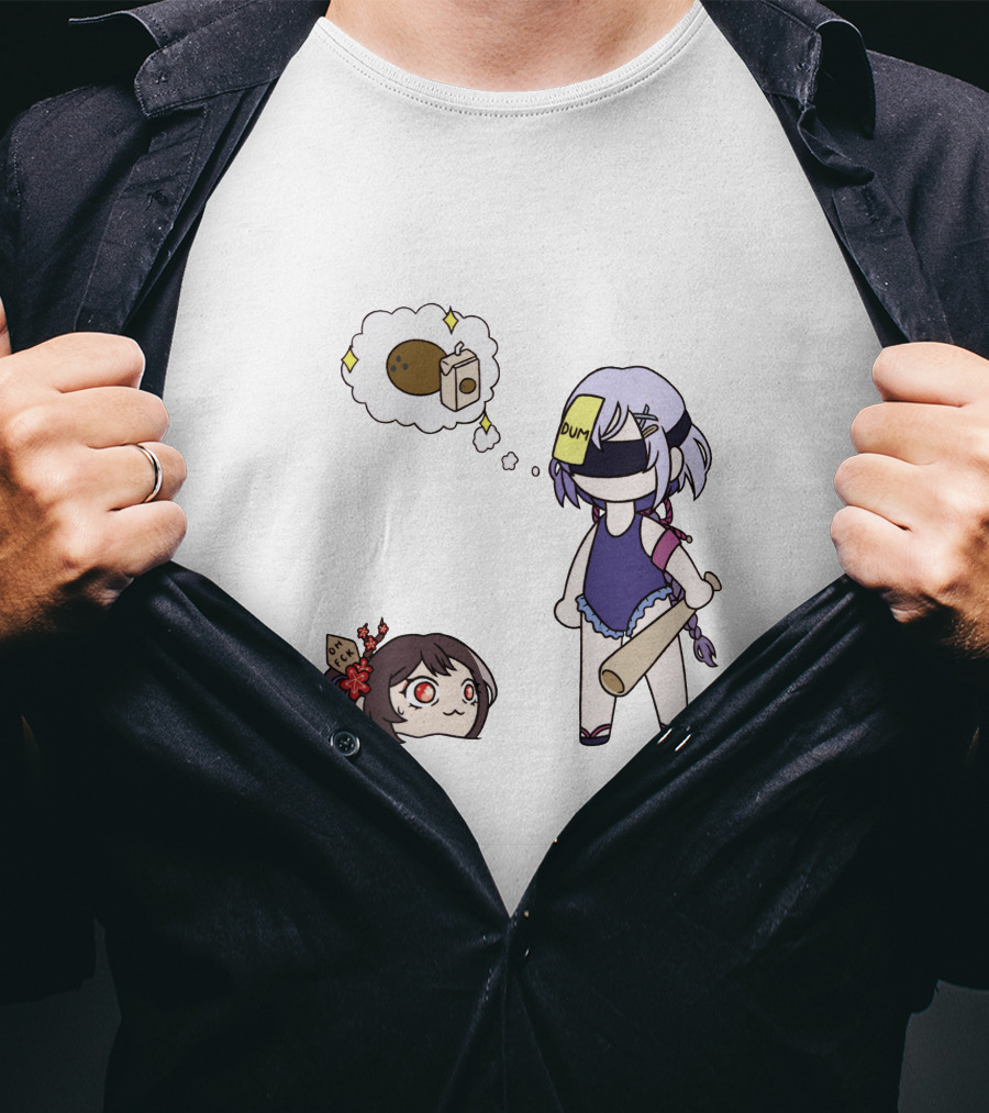 Qiqi Dumpling Vision With Hutao Adorable Interaction T-Shirt