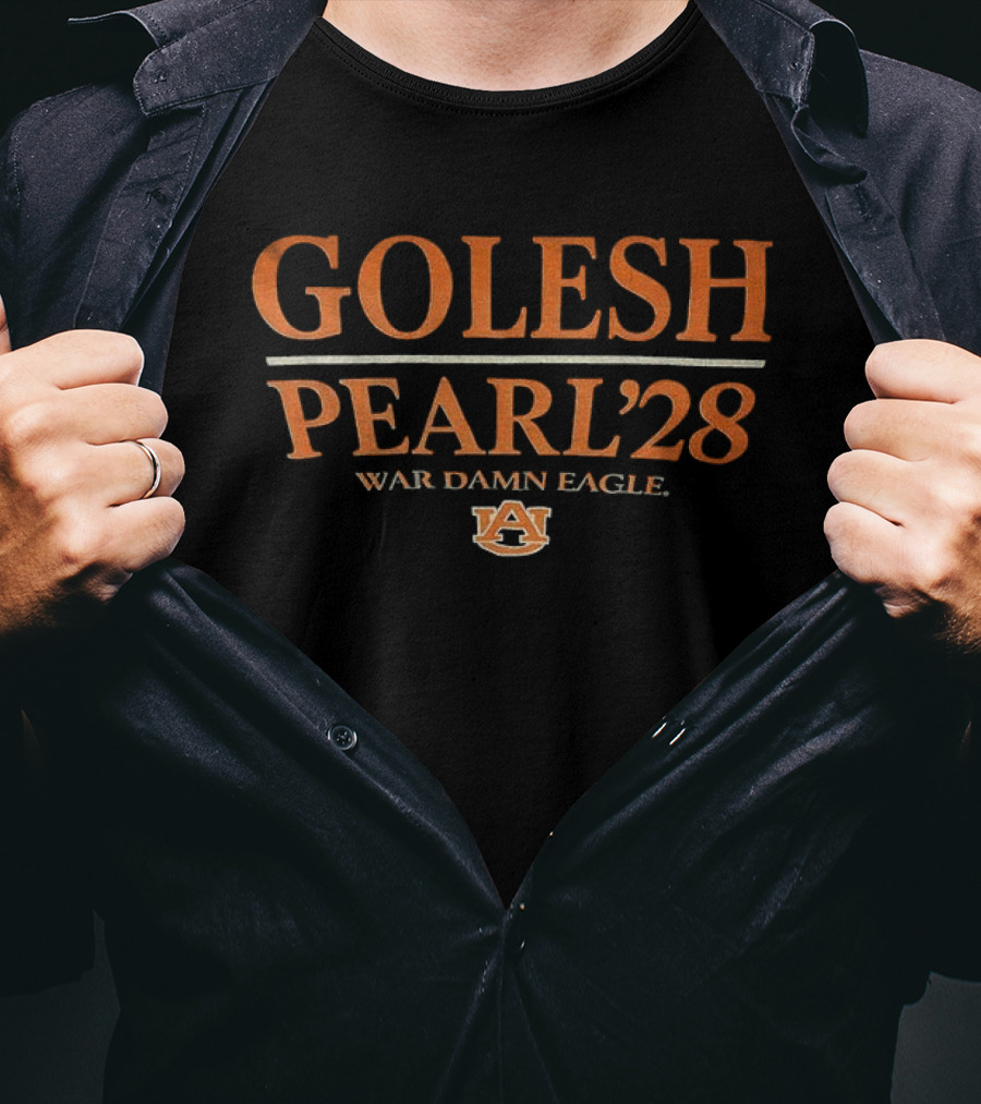 Golesh Pearl 2028 War Damn Eagle Auburn Tigers T-Shirt