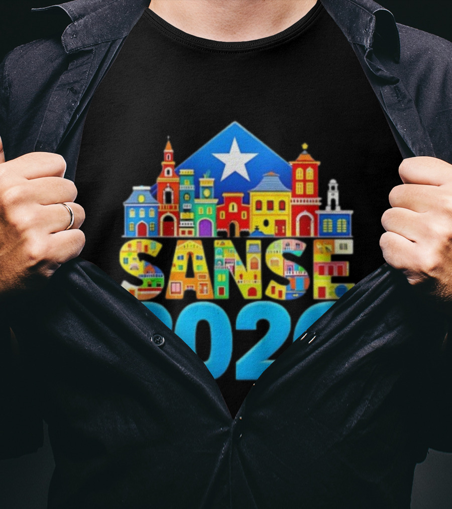 Sanse 2026 Balcones De Cora San Sebastian Festival San Juan T-Shirt