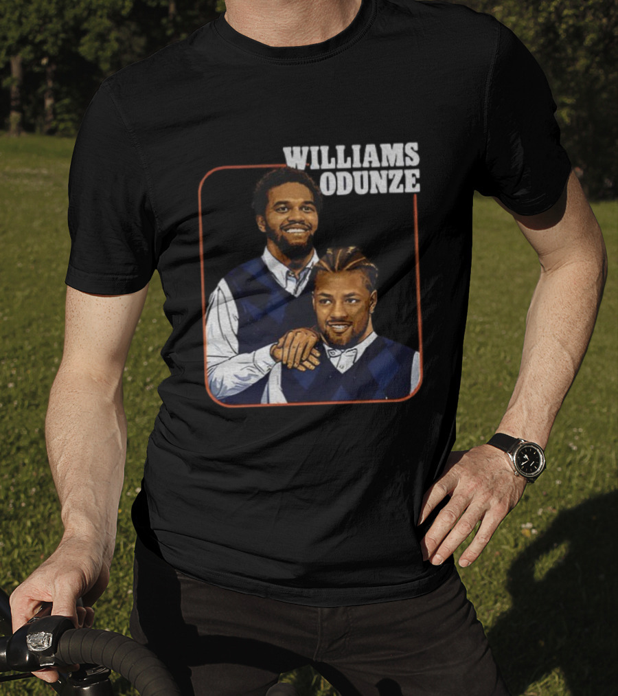 Caleb Williams Rome Odunze Vintage Step Brothers Bears T-Shirt