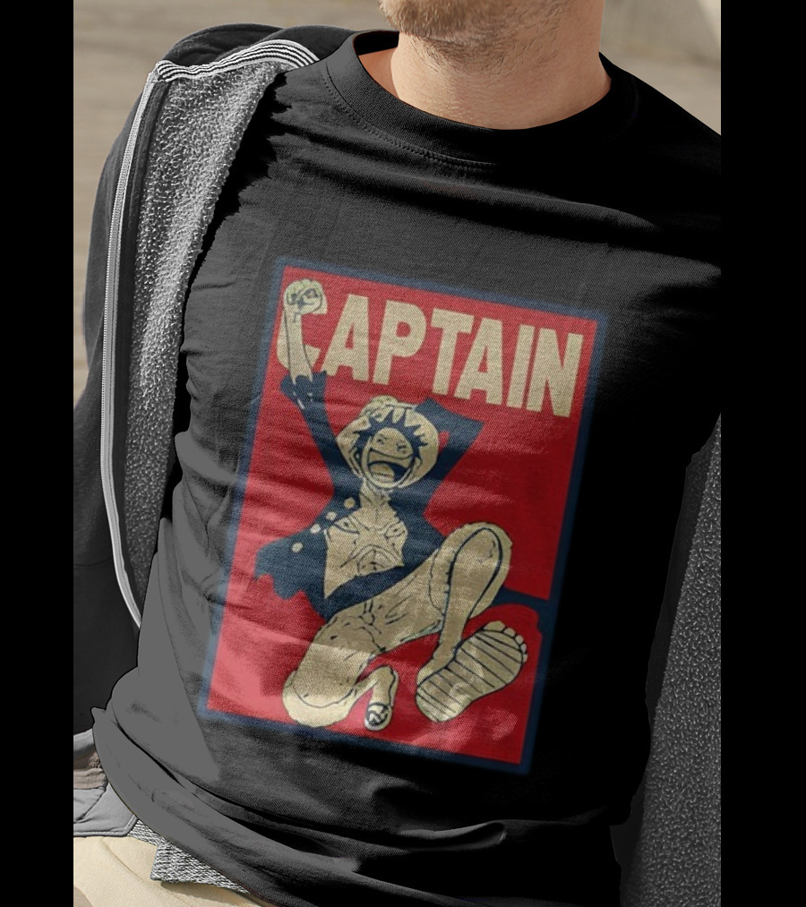 Captain Monkey D Luffy Anime Fan Favorite Adventure Series Hero Design T-Shirt