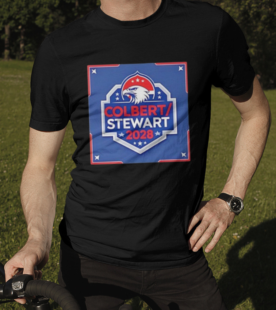 Colbert Stewart 2028 Eagle Stars Badge T-Shirt
