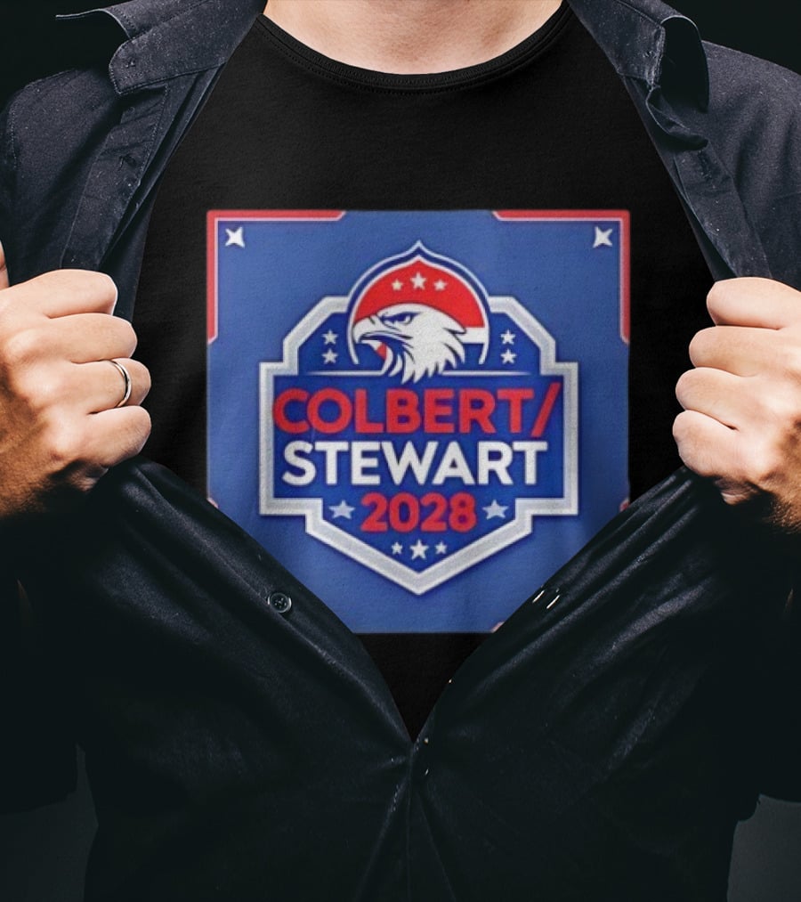 Colbert Stewart 2028 Eagle Stars Badge T-Shirt
