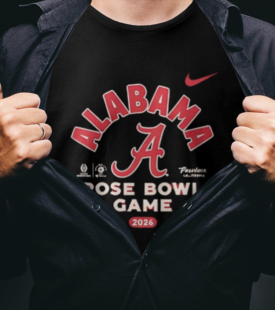 Alabama Crimson Tide Rose Bowl Game 2026 Nike T-Shirt