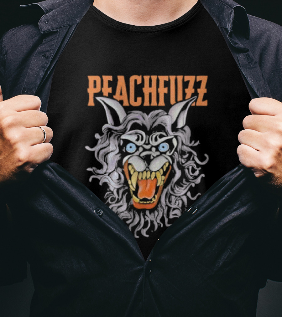 Peachfuzz Werewolf Mask Pose Creep T-Shirt