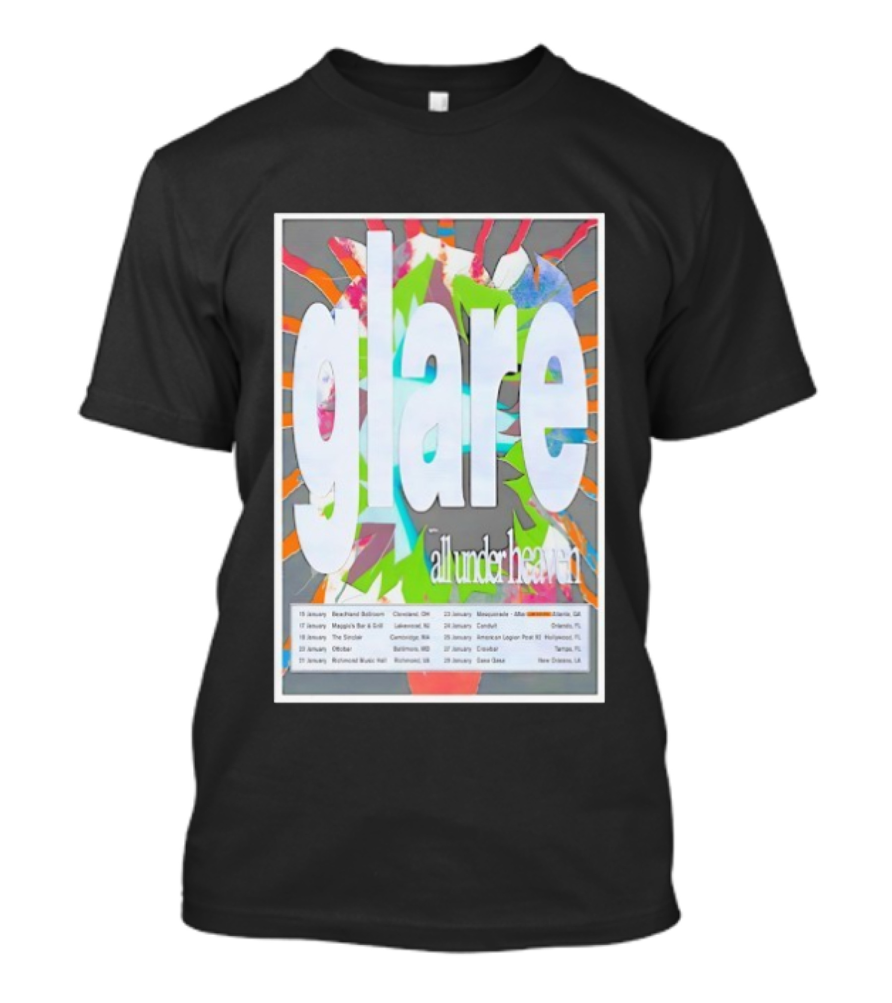 Glare January All Under Heaven 2026 Tour T-Shirt