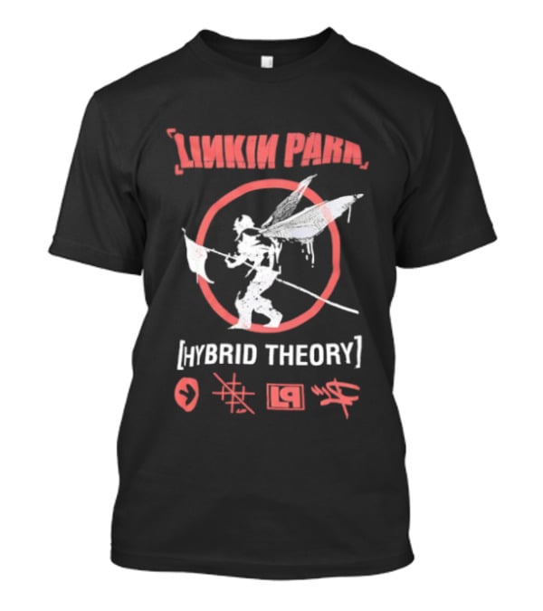 Linkin Park Hybrid Theory Soldier Icon Red Circle Japanese Text Elements T-Shirt