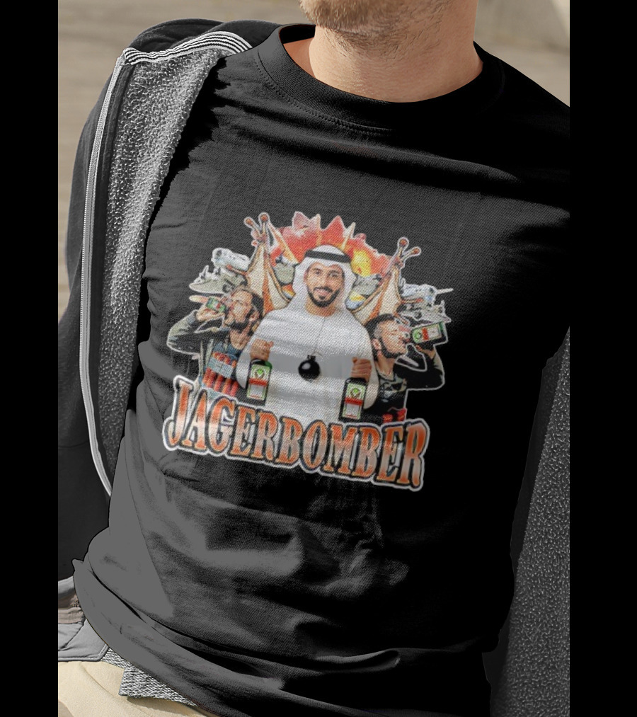 Jagerbomber Drinking Humor Explosive Fun With Jagermeister References T-Shirt