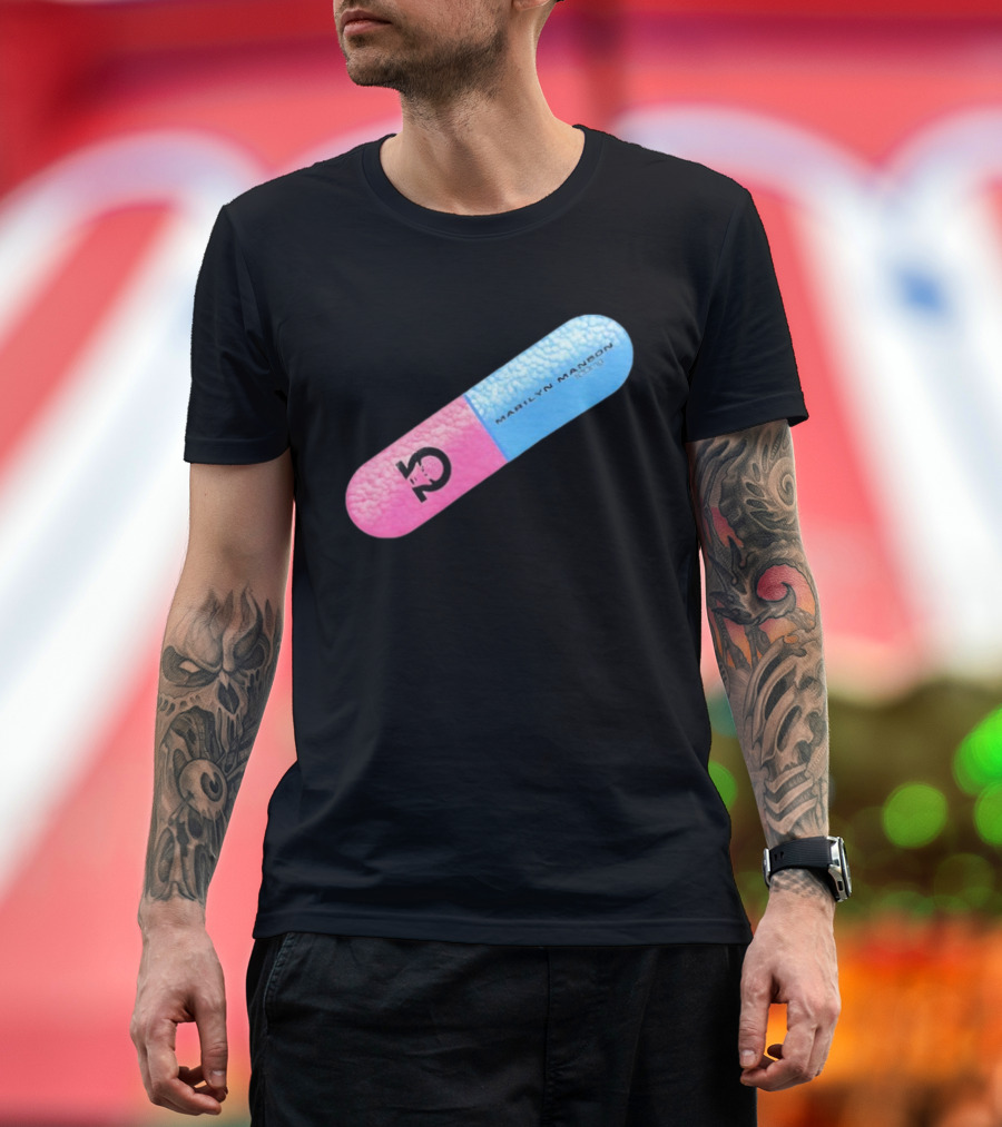 Marilyn Manson Mechanical Animals Pill Design T-Shirt