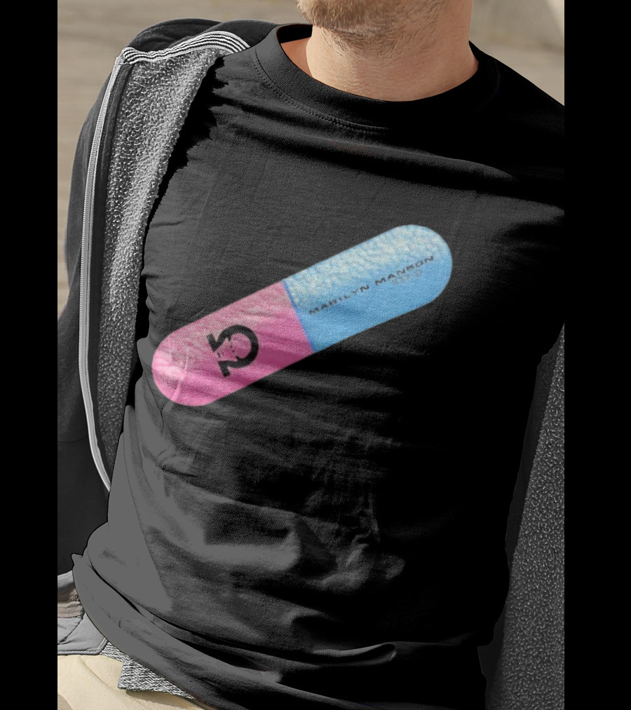 Marilyn Manson Mechanical Animals Pill Design T-Shirt